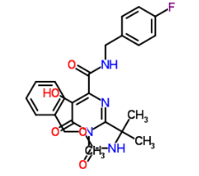 Benzyl[1-[4-[[(4-fluorobenzyl)amino]carbonyl]-5-hydroxy-1-methyl-6-oxo-1,6-dihydropyrimidin-2-yl]-1-methylethyl]carbamate