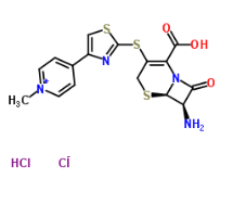 7β-amino-3-[4-pyridyl-2-thiazole sulfur radical]-3-cephem-4-carboxylic acid·2HCl