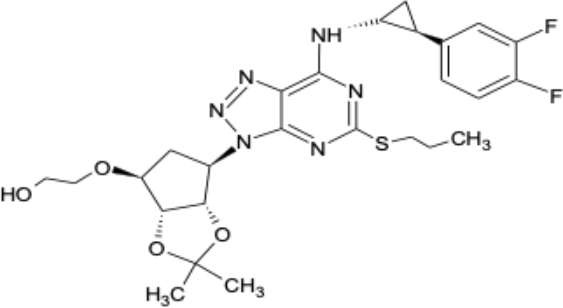 [1,2,3]triazolo[4,5-d]pyrimidin-3-yl)-2,2-dimethyltetrahydro-3aH-cyclopenta[d][1,3]dioxol-4-yl)oxy)ethanol (Isopropylidene Ticagrelor)