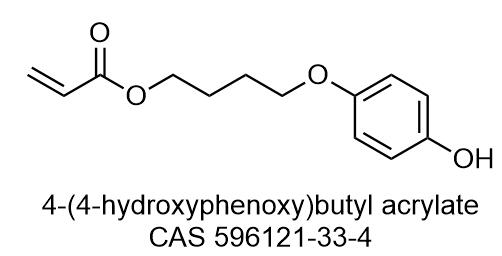 4-(4-hydroxyphenoxy)butyl acrylate