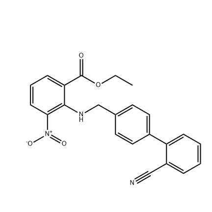 2-[[(2-Cyano[1,1-biphenyl]-4-yl)methyl]amino]-3-nitro-benzoic acid ethyl ester