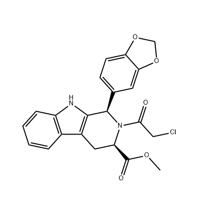 (1R,3R)-methyl-1,2,3,4-tetrahydro-2-chloroacetyl-1-(3,4-methylenedioxyphenyl)-9H-pyrido[3,4-B]indole-3-carboxylate