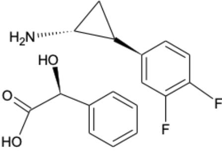 (1R,2S)-2-(3,4-Difluorophenyl) cyclopropanamine (2R)-Hydroxy(phenyl)ethanoate