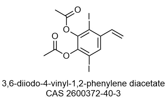 3,6-diiodo-4-vinyl-1,2-phenylene diacetate