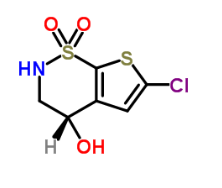 (S)-3,4-dihydro-6-chloro-4-hydroxy-2H-thieno[3,2-e]-1,2-thiazine-1,1-dioxide