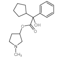  1-methylpyrrolidin-3-yl cyclopentylphenylglycolate