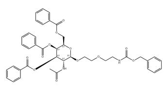 Carbamic acid, N-[2-[2-[[3,4,6-tri-O-benzoyl-2-(acetylamino)-2-deoxy-β-D-galactopyranosyl]...