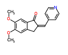 5,6-dimethoxy-2(pyridine-4-yl)methylene-indan-1-one