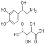 L-4-(2-amino-1-hydroxyethyl)-1, 2-Benzenediol bitartrate