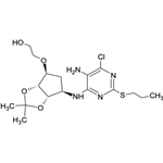 2-[[(3aR,4S,6R,6aS)-6-[[5-Amino-6-chloro-2-(propylthio)-4-pyrimidinyl]amino]tetrahydro-2,2-dimethyl-4H-cyclopenta-1,3-dioxol-4-yl]oxy]-ethanol