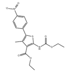 ethyl 2-((ethoxycarbonyl)amino)-4-methyl-5-(4-nitrophenyl)thiophene-3-carboxylate