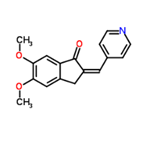 5,6-dimethoxy-2(pyridine-4-yl)methylene-indan-1-one