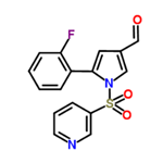 5-(2-fluorophenyl)-1-(pyridin-3-ylsulfonyl)-1H-pyrrole-3-carbonitrile