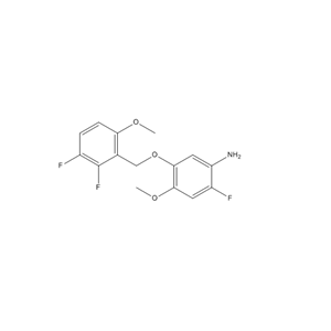 Benzenamine, 5-[(2,3-difluoro-6-methoxyphenyl)methoxy]-2-fluoro-4-methoxy- 