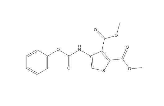 2,3-Thiophenedicarboxylic acid, 4-[(phenoxycarbonyl)amino]-, 2,3-dimethyl ester