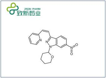 (E)-6-Nitro-3-[2-(pyridin-2-yl)ethenyl]-1-(tetrahydro-2H-pyran-2-yl)-1H-indazole 