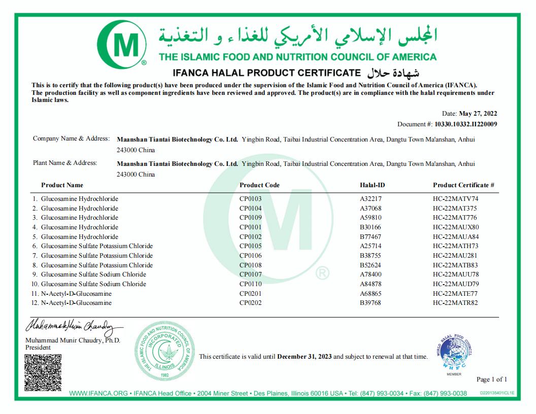 Certificate of accreditation