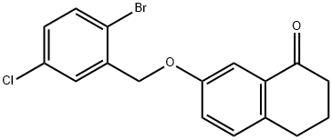 7-[(2-Bromo-5-chlorophenyl)methoxy]-3,4-dihydro-1(2H)-naphthalenone