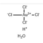 Hydrogen tetrachloroaurate(III) trihydrate