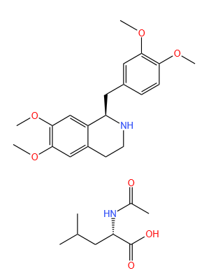 R-Tetrahydropapaverine N-acetyl-L-leucinate