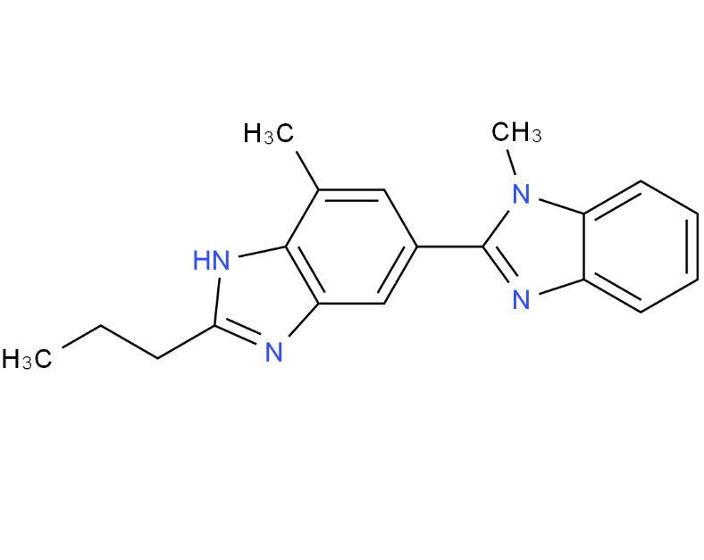 2-n-propyl-4-methyl-6-(1- methylbenzimidazole-2-ylbenzimidazole)