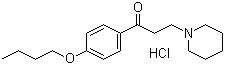 CAS # 536-43-6, Dyclonine hydrochloride, 4'-Butoxy-3-piperidinopropiophenone hydrochloride