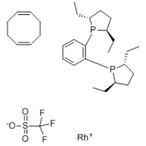 (-)-1,2-BIS((2R,5R)-2,5-DIETHYLPHOSPHOLANO)BENZENE(CYCLOOCTADIENE)RHODIUM(I)TRIFLUOROMETHANESULFONATE