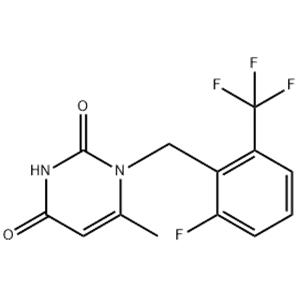 1-[2-Fluoro-6-(trifluoromethyl)benzyl]-6-methylpyrimidine-2,4(1H,3H)-dione