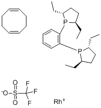 (-)-1,2-BIS((2R,5R)-2,5-DIETHYLPHOSPHOLANO)BENZENE(CYCLOOCTADIENE)RHODIUM(I)TRIFLUOROMETHANESULFONATE