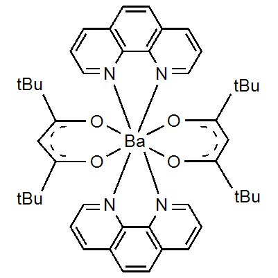 Barium bis(2,2,6,6-tetramethyl-3,5-heptanedionate) bis 1,10-phenanthroline