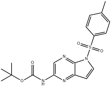 Carbamic acid, N-?[5-?[(4-?methylphenyl)?sulfonyl]?-?5H-?pyrrolo[2,?3-?b]?pyrazin-?2-?yl]?-?, 1,?1-?dimethylethyl ester