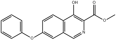 4-Hydroxy-7-phenoxy-3-isoquinolinecarboxylic acid methyl ester