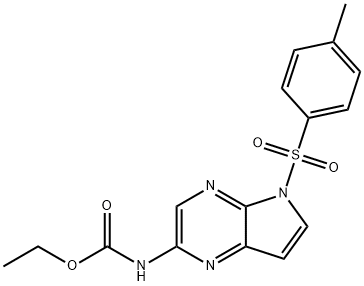 Carbamic acid, N-?[5-?[(4-?methylphenyl)?sulfonyl]?-?5H-?pyrrolo[2,?3-?b]?pyrazin-?2-?yl]?-?, ethyl ester