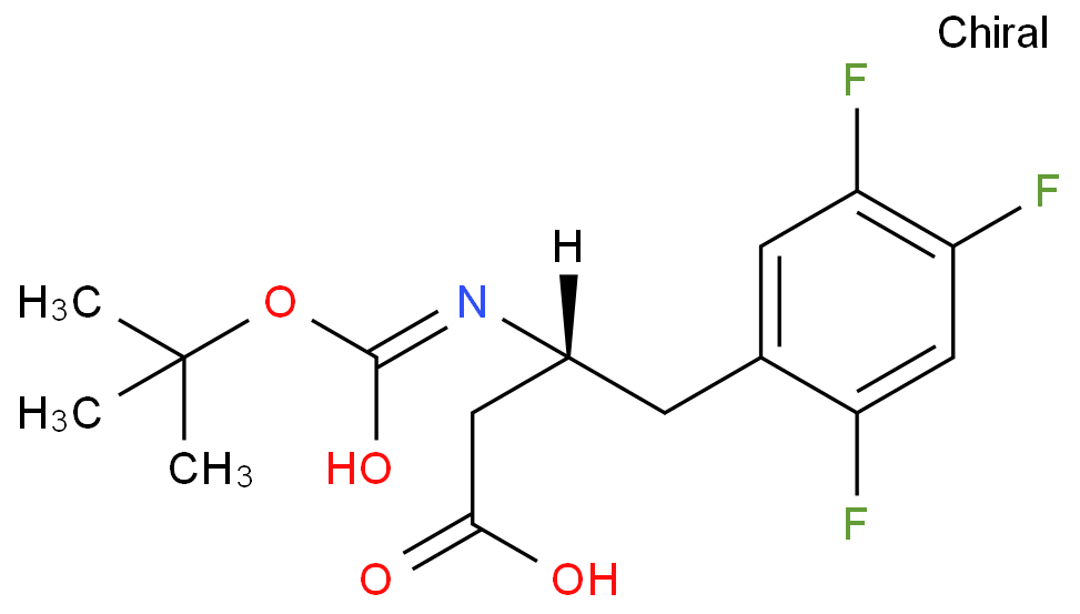 (3R)-N-(tert-butoxycarbonyl)-3-amino-4-(2,4,5-trifluorophenyl)butanoic acid