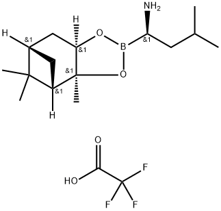 (aR,3aS,4S,6S,7aR)-Hexahydro-3a,8,8-trimethyl-alpha-(2-methylpropyl)-4,6-methano-1,3,2-benzodioxaborole-2-methanamine 2,2,2-trifluoroacetate