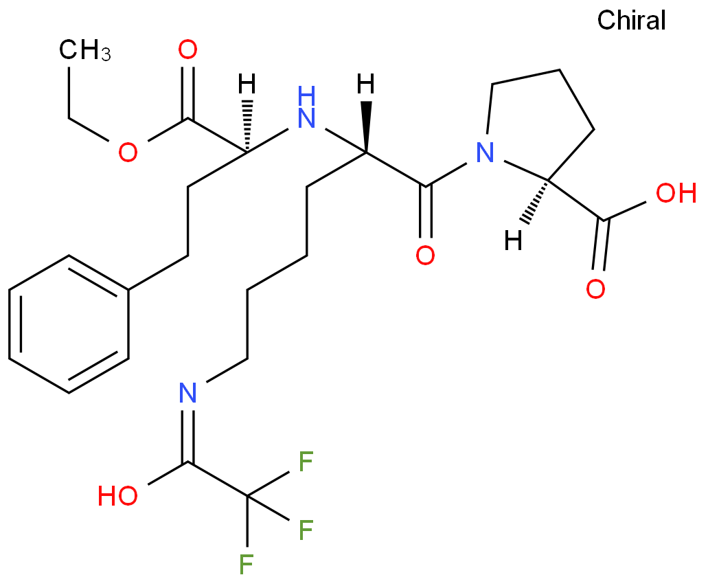 1-[N2-[(1S)-Ethoxycarbonyl-3-phenylpropyl)-N6-trifluoroacetyl]-L-lysyl-L-proline