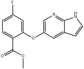 methyl2-(1H-pyrrolo[2,3-b]pyridin-5-yloxy)-4-fluorobenzoate