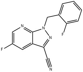 5-fluoro-1-(2-fluorobenzyl)-1H-pyrazolo[3,4-b]pyridine-3-carbonitrile