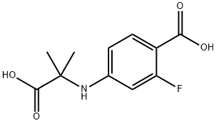 4-[(1-Carboxy-1-methylethyl)amino]-2-fluorobenzoic acid