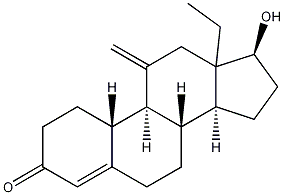 (17beta)-13-Ethyl-17-hydroxy-11-methylenegon-4-en-3-one