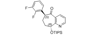 5H-?Cyclohepta[b]?pyridin-?5-?one, 6-?(2,?3-?difluorophenyl)?-?6,?7,?8,?9-?tetrahydro-?9-?[[tris(1-?methylethyl)?silyl]?oxy]?-?, (6S,?9R)?-