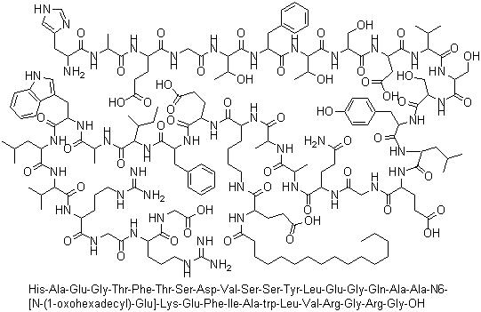 CAS # 204656-20-2, Liraglutide, NN 2211, NNC 90-1170, Victoza