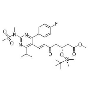 (3R,6E)-3-[[(1,1-Dimethylethyl)dimethylsilyl]oxy]-7-[4-(4-fluorophenyl)-6-(1-methylethyl)-2-[methyl(methylsulfonyl)amino]-5-pyrimidinyl]-5-oxo-6-heptenoic acid methyl ester