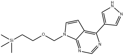 4-(1H-pyrazol-4-yl)-7-((2-(trimethylsilyl)ethoxy)methyl)-7H-pyrrolo[2,3-d]pyrimidine