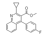 Methyl 4-(4'-fluorophenyl)-2-(cyclopropyl)-3-quinolinecarboxylate