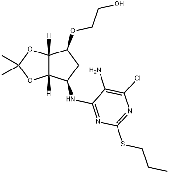 Ethanol, 2-[[(3aR,4S,6R,6aS)-6-[[5-aMino-6-chloro-2-(propylthio)-4-pyriMidinyl]aMino]tetrahydro-2,2-diMethyl-4H-cyclopenta-1,3-dioxol-4-yl]oxy]-