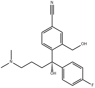 (-)-4-[4-(Dimethylamino)-1-(4-fluorophenyl)-1-hydroxybutyl]-3-(hydroxymethyl)benzonitrile