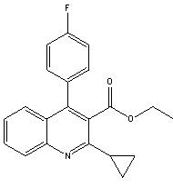 Ethyl-2-cyclopropyl-4-(4-fluorophenyl)-quinolyl-3-carboxylate