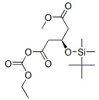 1-Ethoxycarbonyl-5-methyl-(3R)-3-tert-butyl-dimethylsilyloxypentanedioate