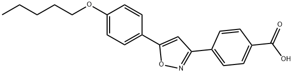 4-(5-(4-(pentyloxy)phenyl)isoxazol-3-yl)benzoic acid